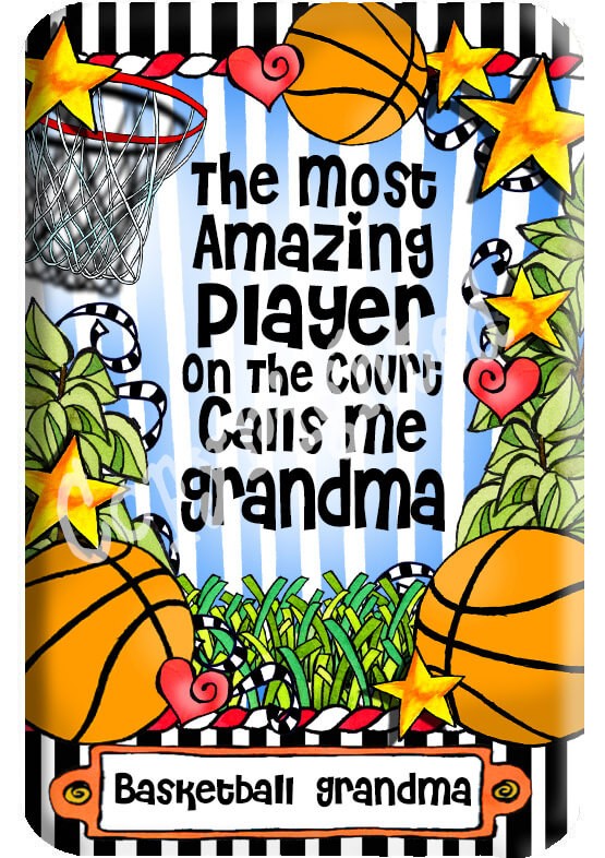 Basketball Family  Magnet - Basketball-GRANDMA