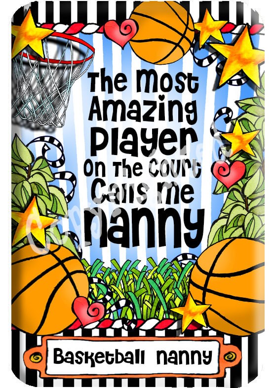 Basketball Family  Magnet - Basketball-NANNY