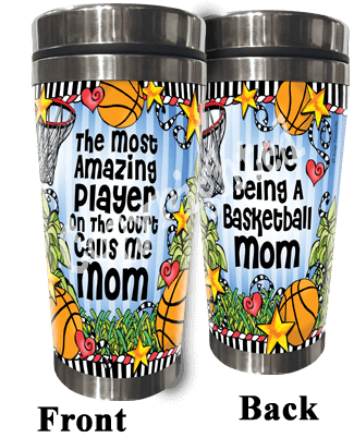 Basketball Family Stainless Steel Tumbler -  Basketball-MOM
