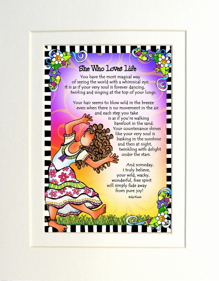 Loves Themed Gifty Art - 8" x 10"WhiteLoves Life