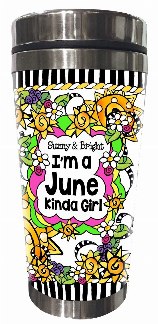 Month of Year Stainless Steel Tumbler - Sunny and Bright