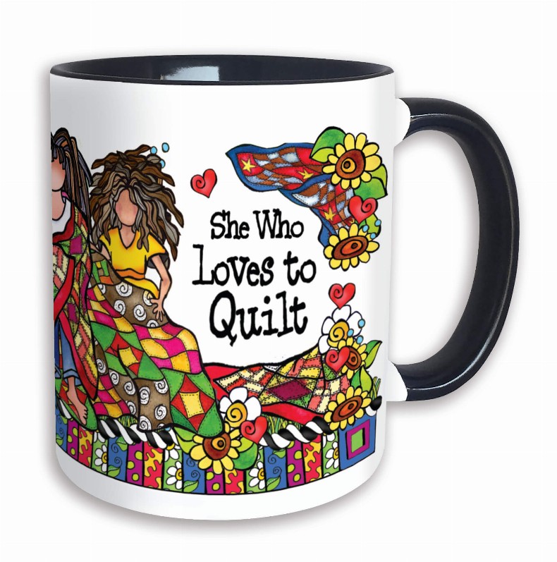 Quilt Collection Ceramic Mug -  Quilt