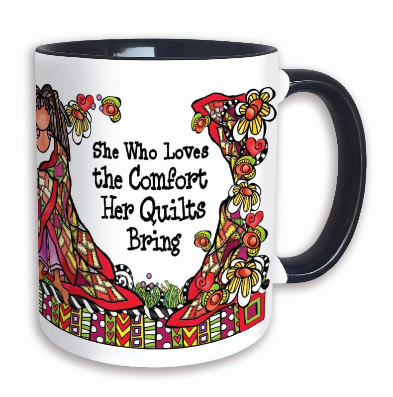 Quilt Collection Ceramic Mug -  Quilt #1_COMFORT