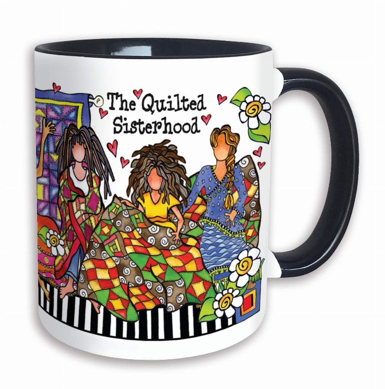 Quilt Collection Ceramic Mug -  Quilted Sisterhood