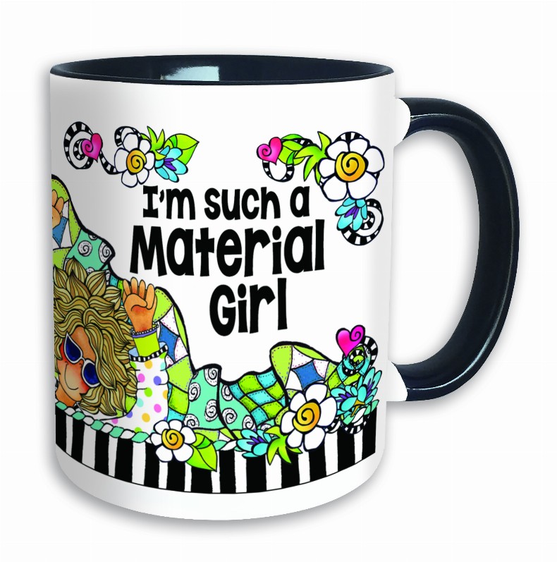 Quilt Collection Colored Mug - Material Girl