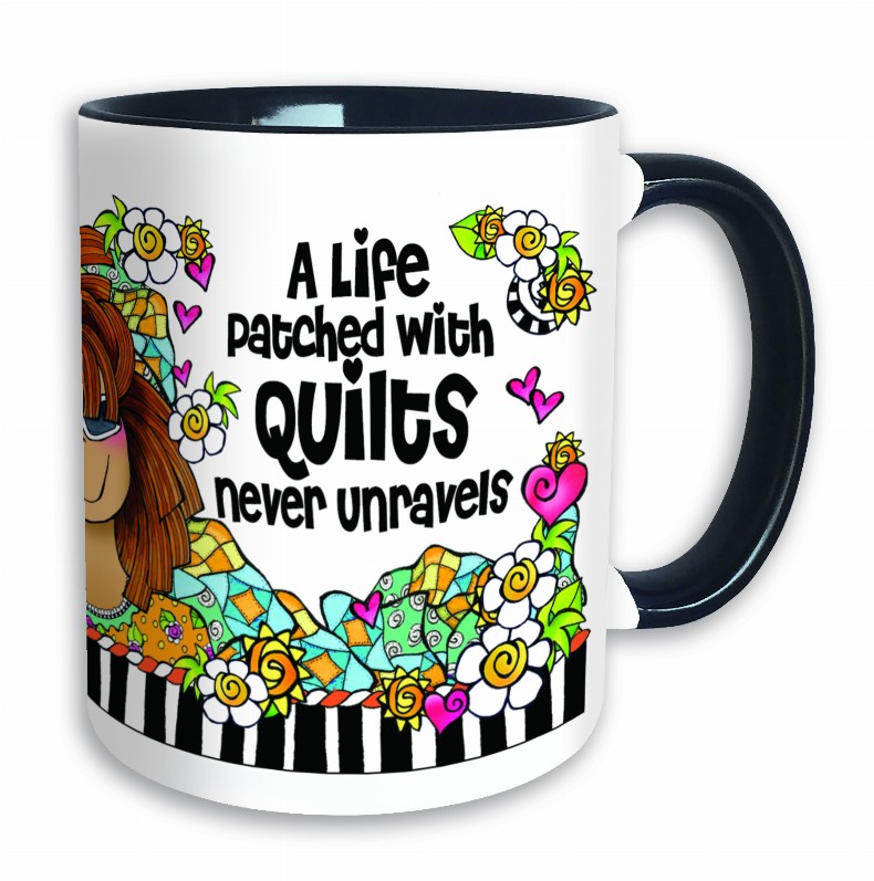 Quilt Collection Colored Mug - Never Unravels
