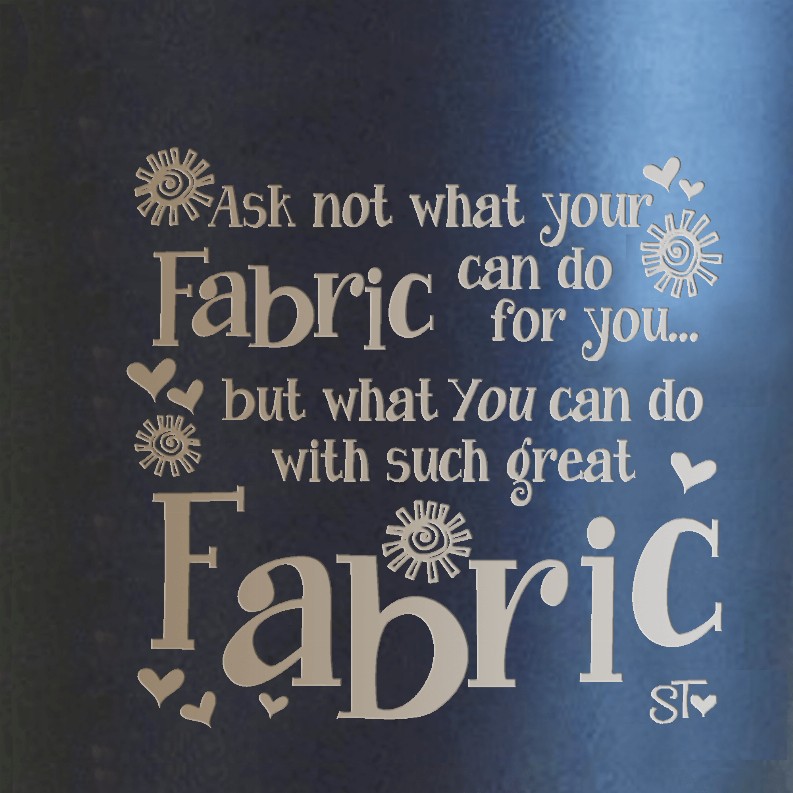 Quilt Collection Premium Tumbler - Ask Not... Fabric