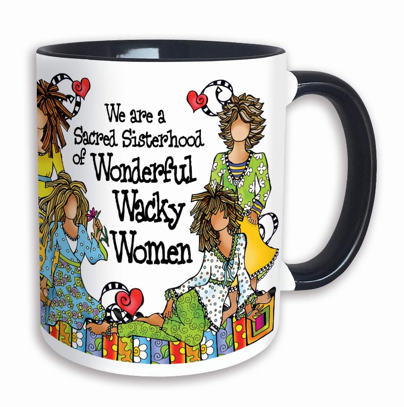 Wacky Ceramic Mug -  Wonderful Wacky Women