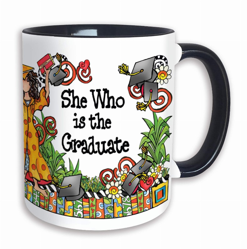 Wacky Ceramic Mug -  Graduate (She)