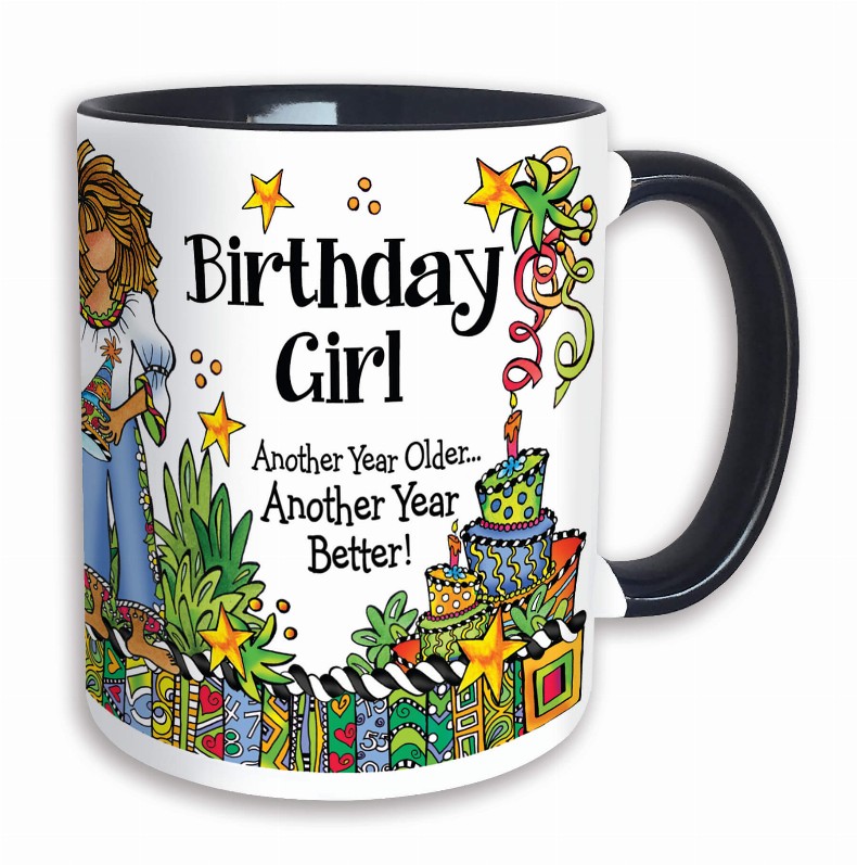 Wacky Ceramic Mug -  Birthday Girl