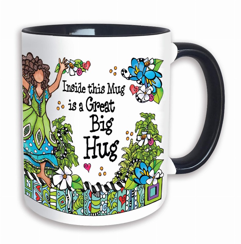 Wacky Ceramic Mug -  Hug Mug
