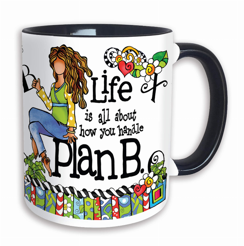 Wacky Ceramic Mug -  Plan B