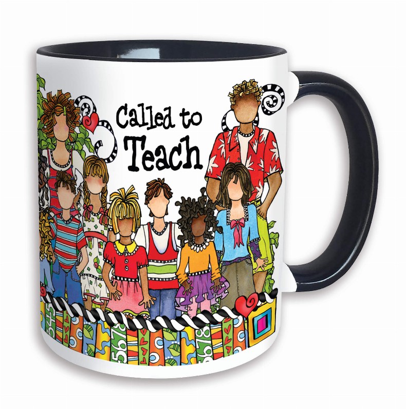 Wacky Ceramic Mug -  Teach