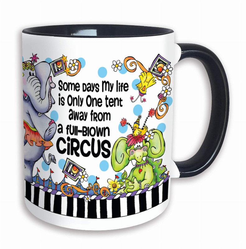 Wacky Ceramic Mug -  Circus