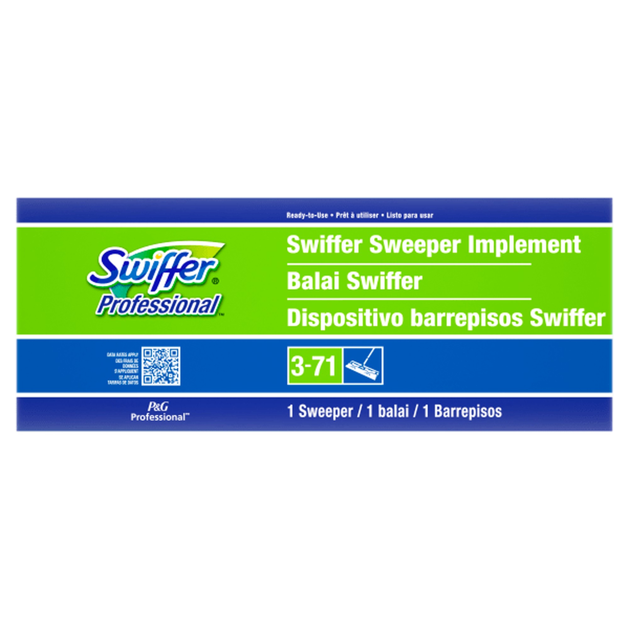 Swiffer Sweeper - 10" Head - Swivel Head, Lightweight - 1 Each - Green