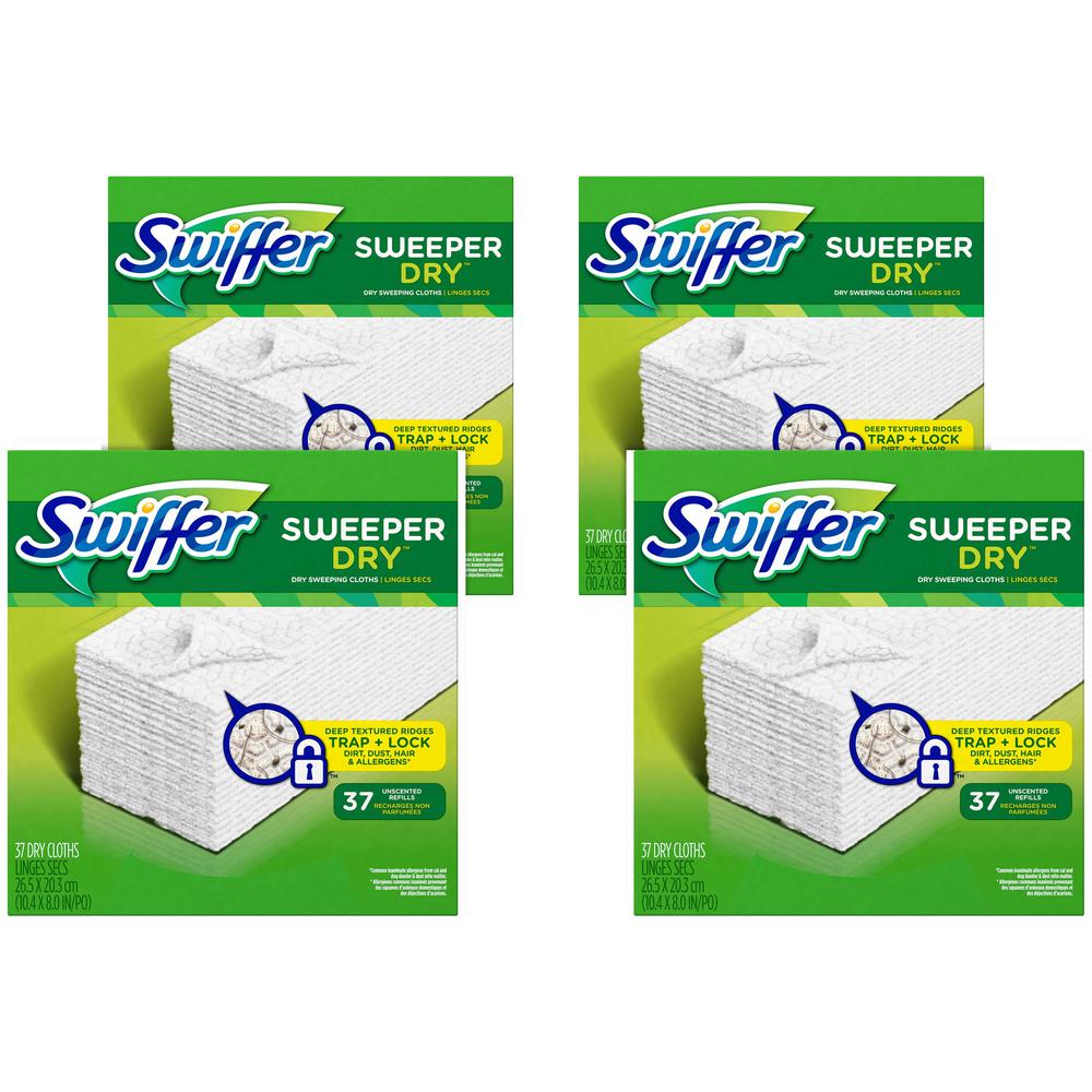 Swiffer Sweeper Dry Pad Refill - 8" Width x 10.4" Length - Cloth