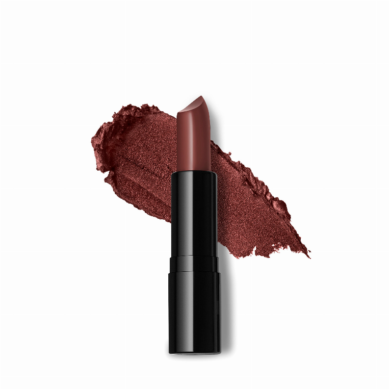 Brigitte Luxury Matte Finish Lipstick-Brick Red Brown With Neutral Undertone .12 Oz