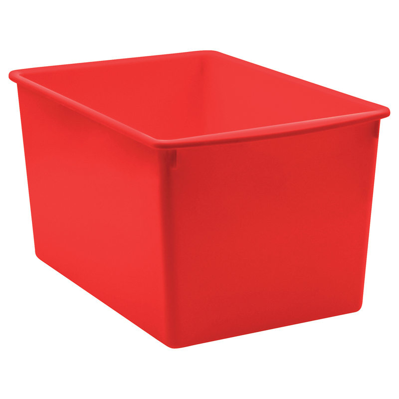 Red Plastic Multi-Purpose Bin