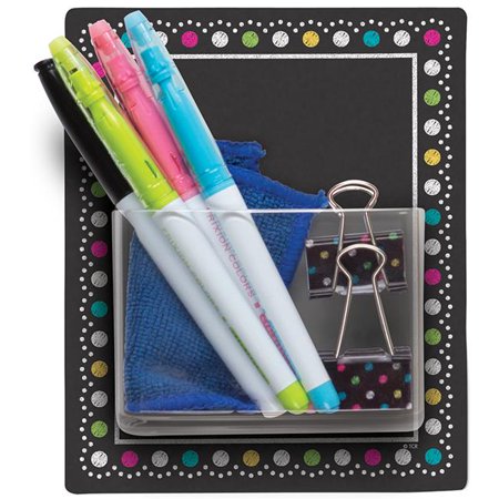 Clingy Thingies Storage Pockets, Chalkboard Brights, Pack of 3