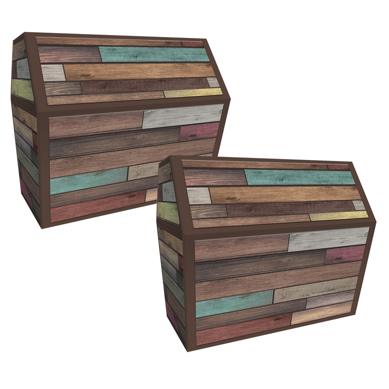 Reclaimed Wood Design Chest, Pack of 2