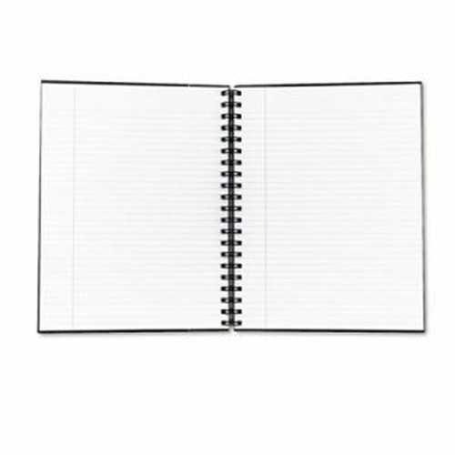 Tops 25331 Royale Business Notebook - 96 Sheets - Wire Bound - 20 lb Basis Weight - 8" x 10 1/2" - White Paper - BlackGeltex, Gr
