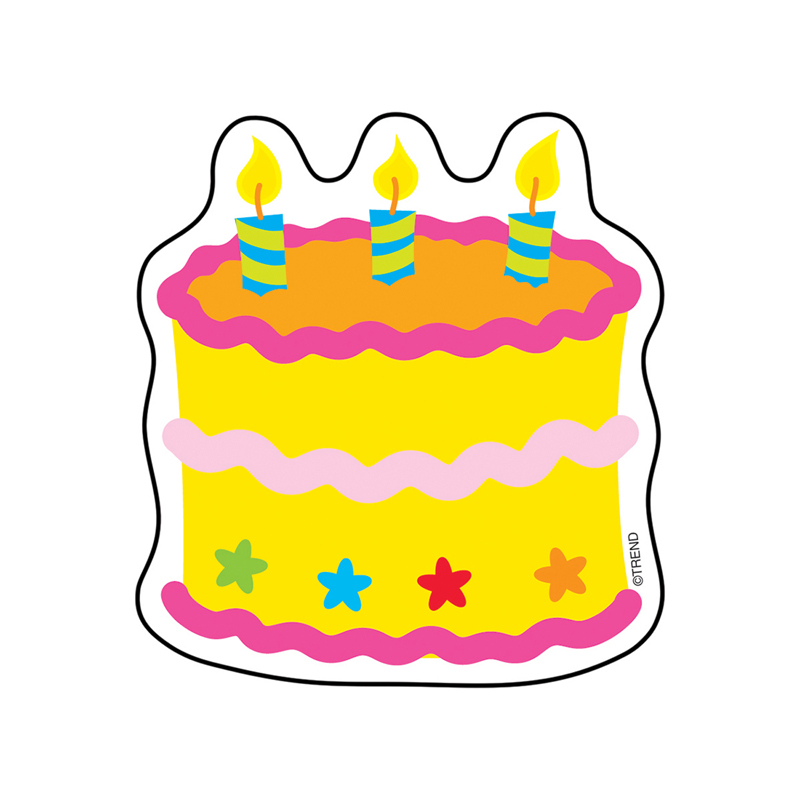 Birthday Cake Mini Accents, 36 Per Pack, 6 Packs