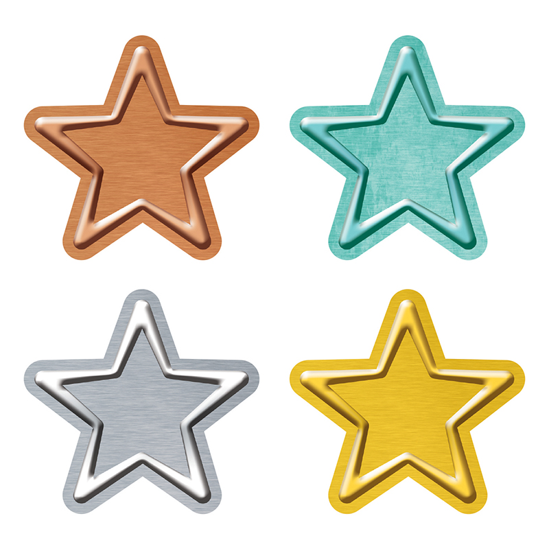 I ♥ Metal Stars Mini Accents Variety Pack, 36 Count