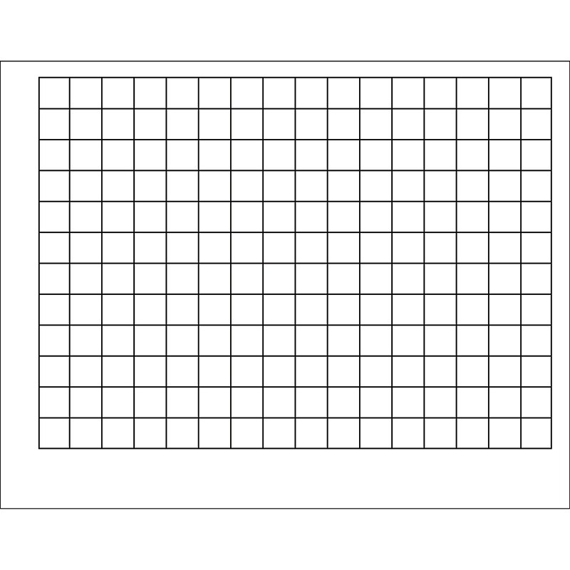 Graphing Grid (1 1/2" Squares) Wipe-Off Chart, 22" x 28"