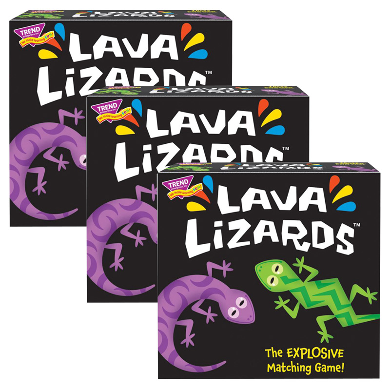 Lava Lizards Three Corner Card Game, Pack of 3