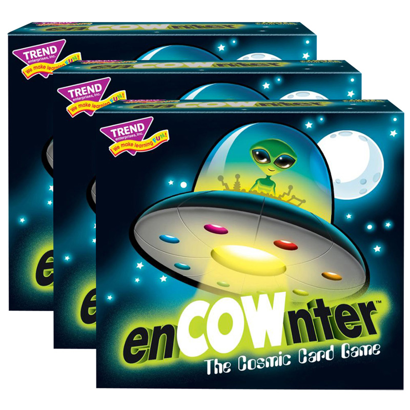 enCOWnter Three Corner Card Game, Pack of 3