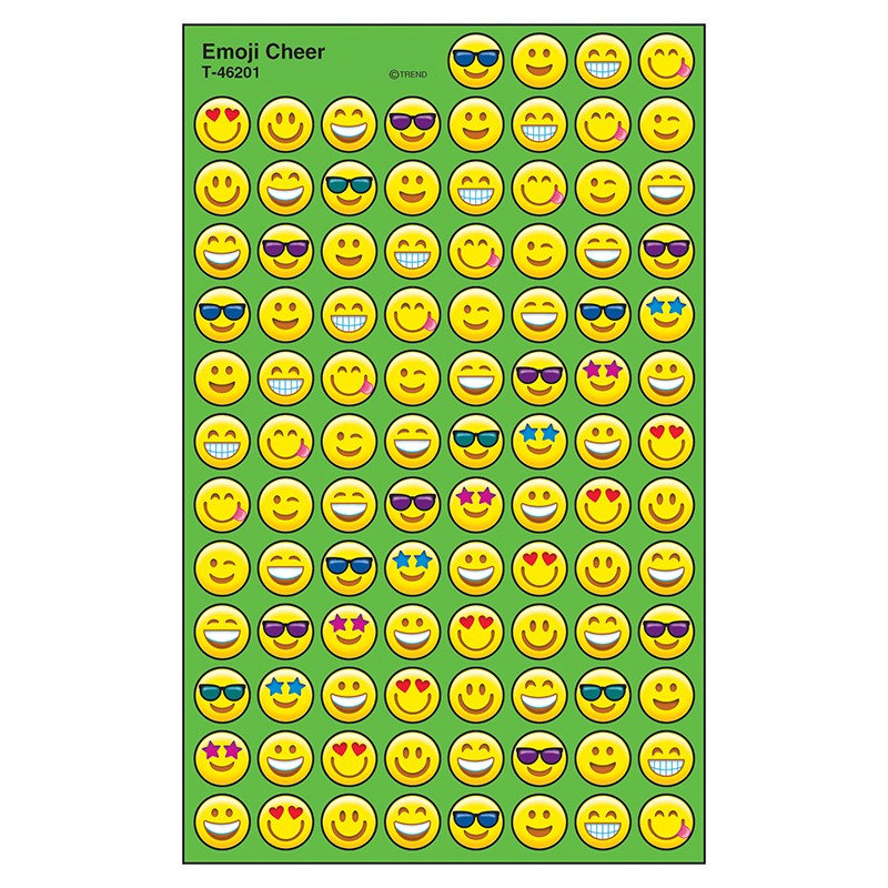 Emoji Cheer superSpots Stickers, 800 ct