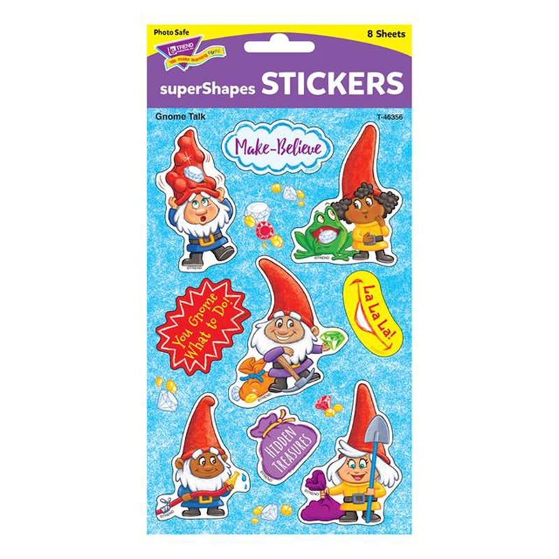 Gnome Talk Large superShapes Stickers, 72 ct