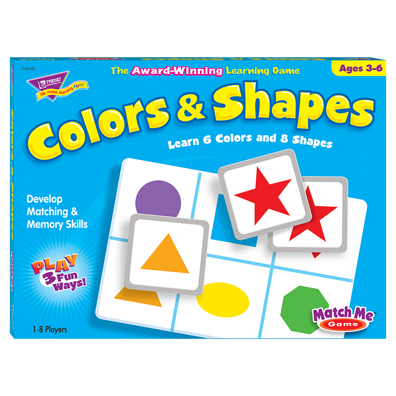 Colors & Shapes Match Me Games