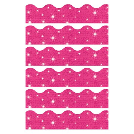 Hot Pink Sparkle Terrific Trimmers, 32.5' Per Pack, 6 Packs