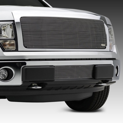 13-14 F150 POLISHED 1PC(REQUIRES CUTTING) BILLET GRILLE