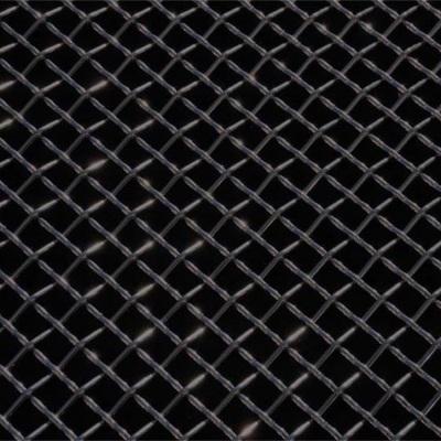 UNIVERSAL ALL MOST VEHICLES STAINLESS STEEL WIRE MESH FLAT - BLACK - 12X40 -