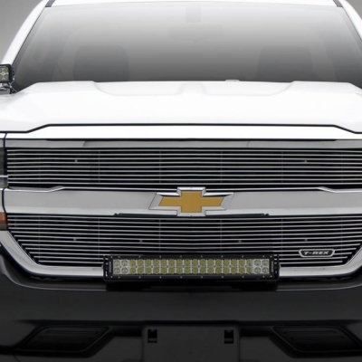 16-16 SILVERADO 1500 LASER BILLET SERIES MAIN GRILLE REPLACEMENT POLISHED SS