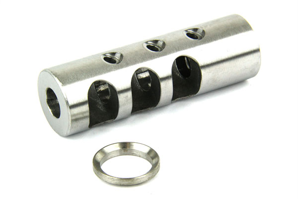 .308 5/8"x24 THREAD FULL SIZE MUZZLE BRAKE