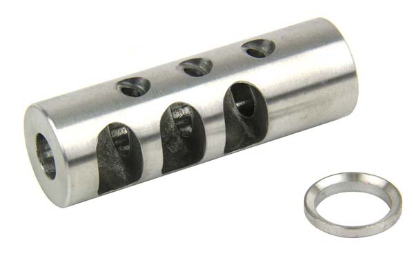 .223/.556 1/2"x28 THREAD FULL SIZE MUZZLE BRAKE