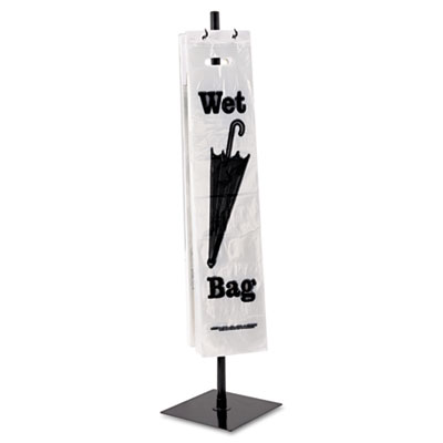 Tatco Portable Umbrella Bag Stand - 40" Height x 10" Width - Steel - Black