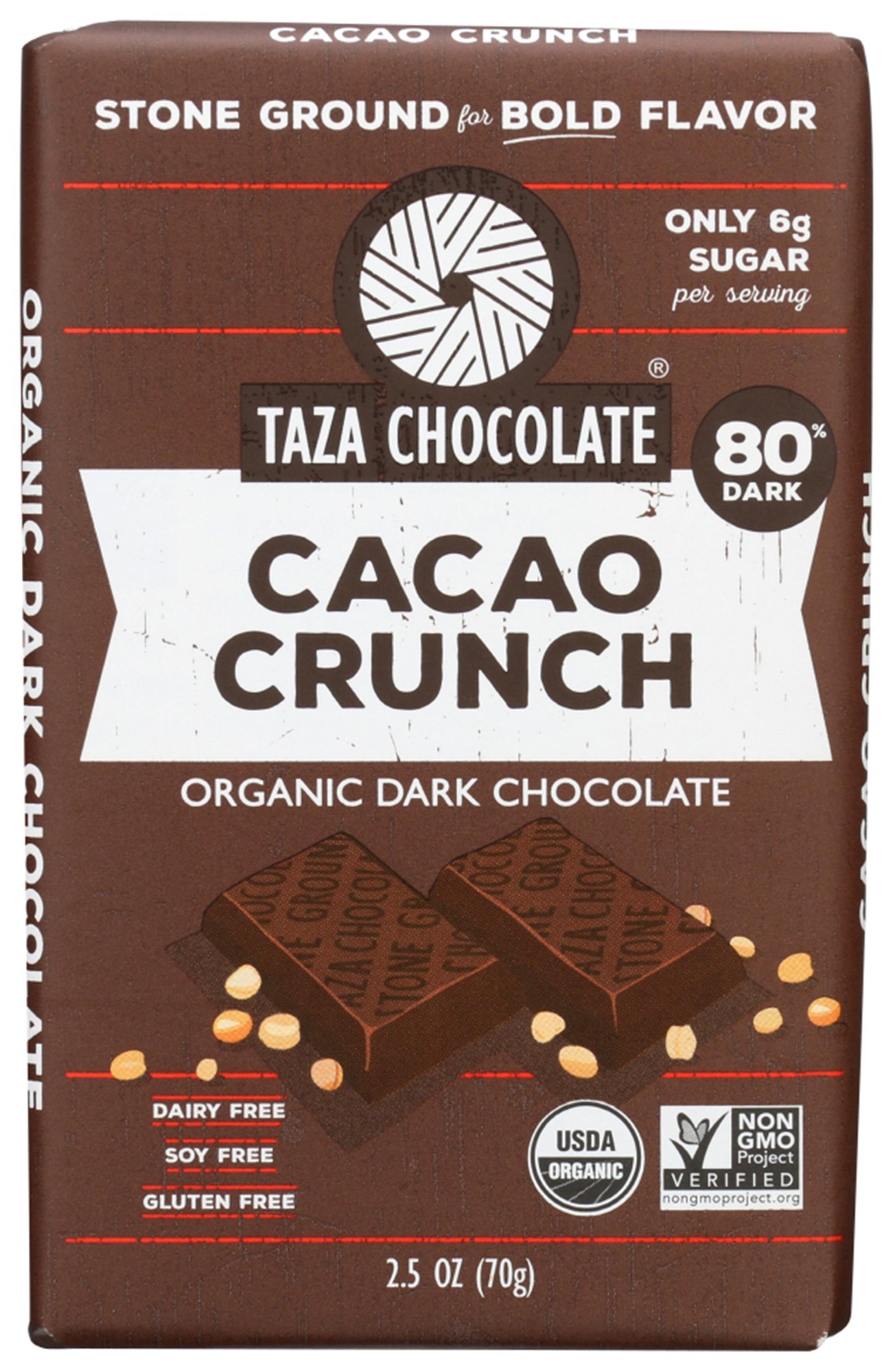 Taza Chocolate Cacao Nib Crunch (10x2.5 OZ)