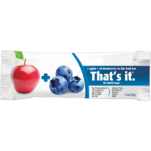That's It Fruit Bar Apple & Blueberry (12x1.2 OZ)