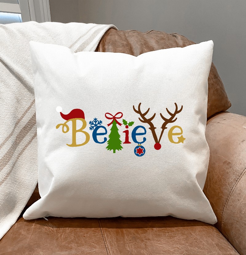 Believe Pillow Cover