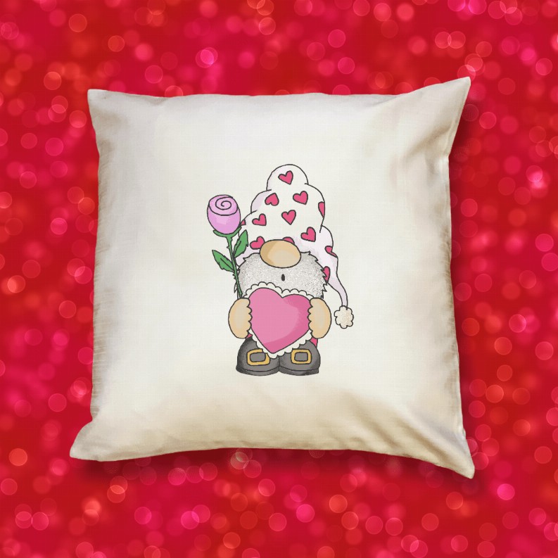 Pinky Gnome Valentine Pillow Cover