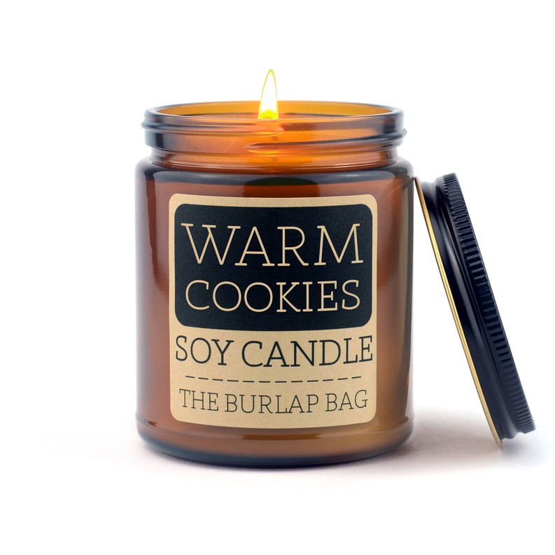 The Burlap Bag Candles 9oz  Warm Cookies