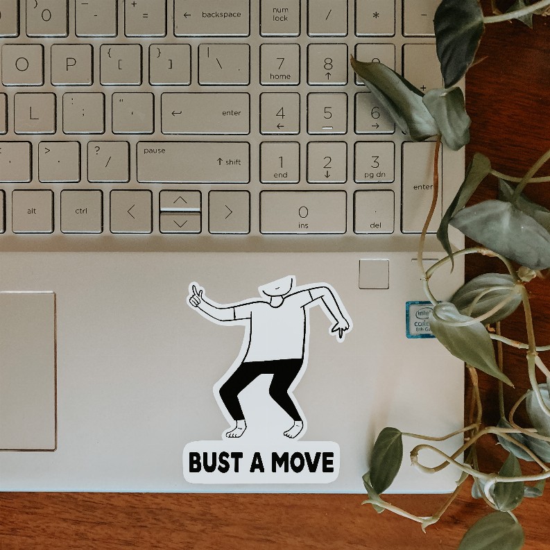 Bust a Move Sticker