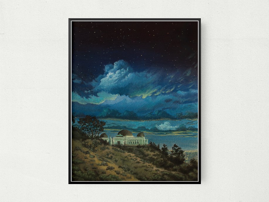 Griffith Observatory w/ Storm Clouds - 17x22