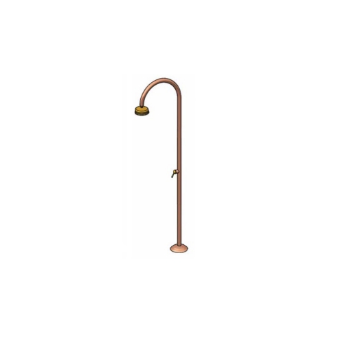 Origo C50R 316 Marine Grade Stainless Steel Free Standing Hot and Cold Shower Column in Copper and Brass
