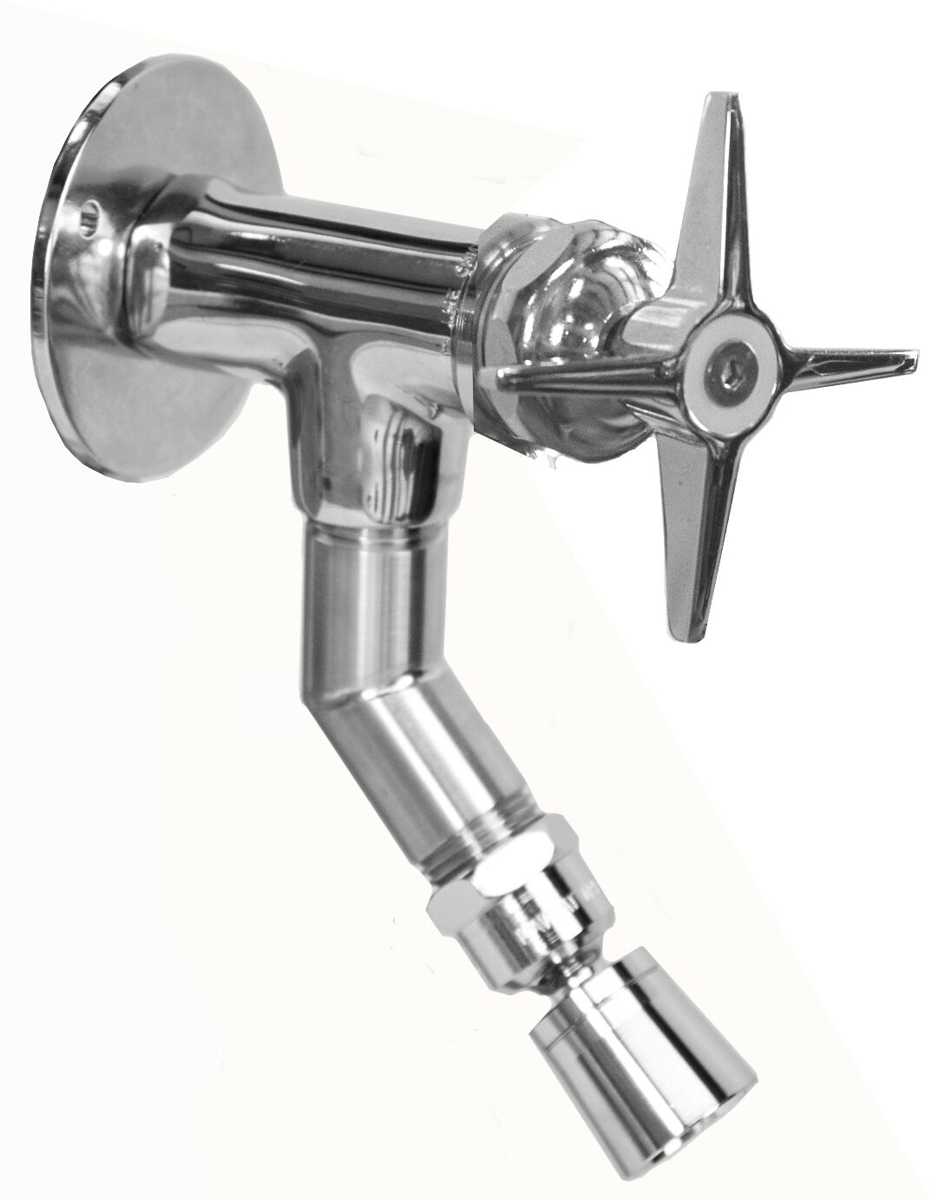 Foot Shower Assembly - Hot/Cold Shower with Cross Handle Valve