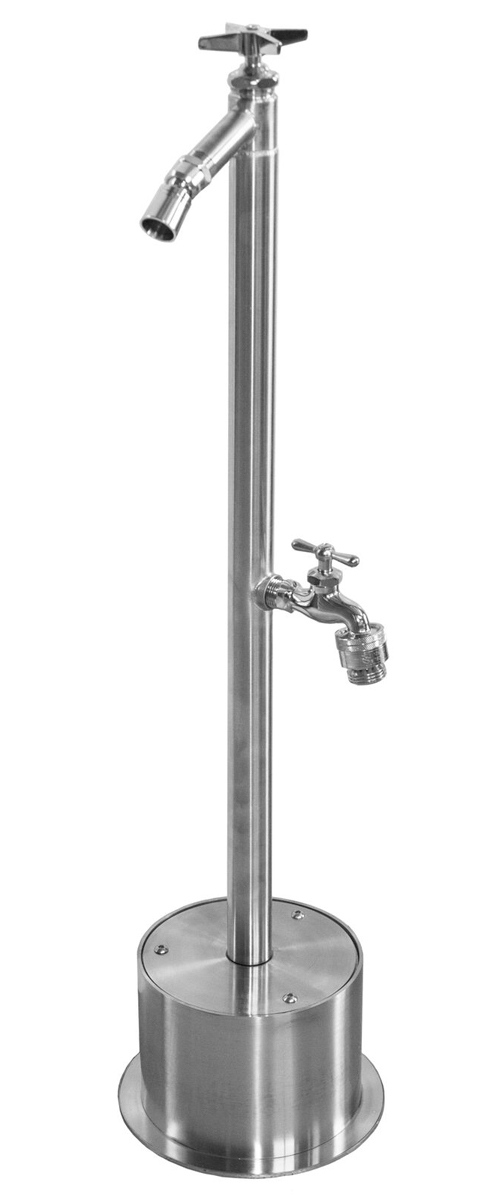 FSFSHB-300-CHV Free Standing Foot Shower with Cross Handle and Hose Bibb